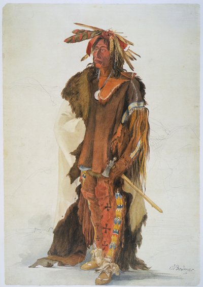 Wahk-ta-Ge-Li, un guerrier Sioux - Karl Bodmer